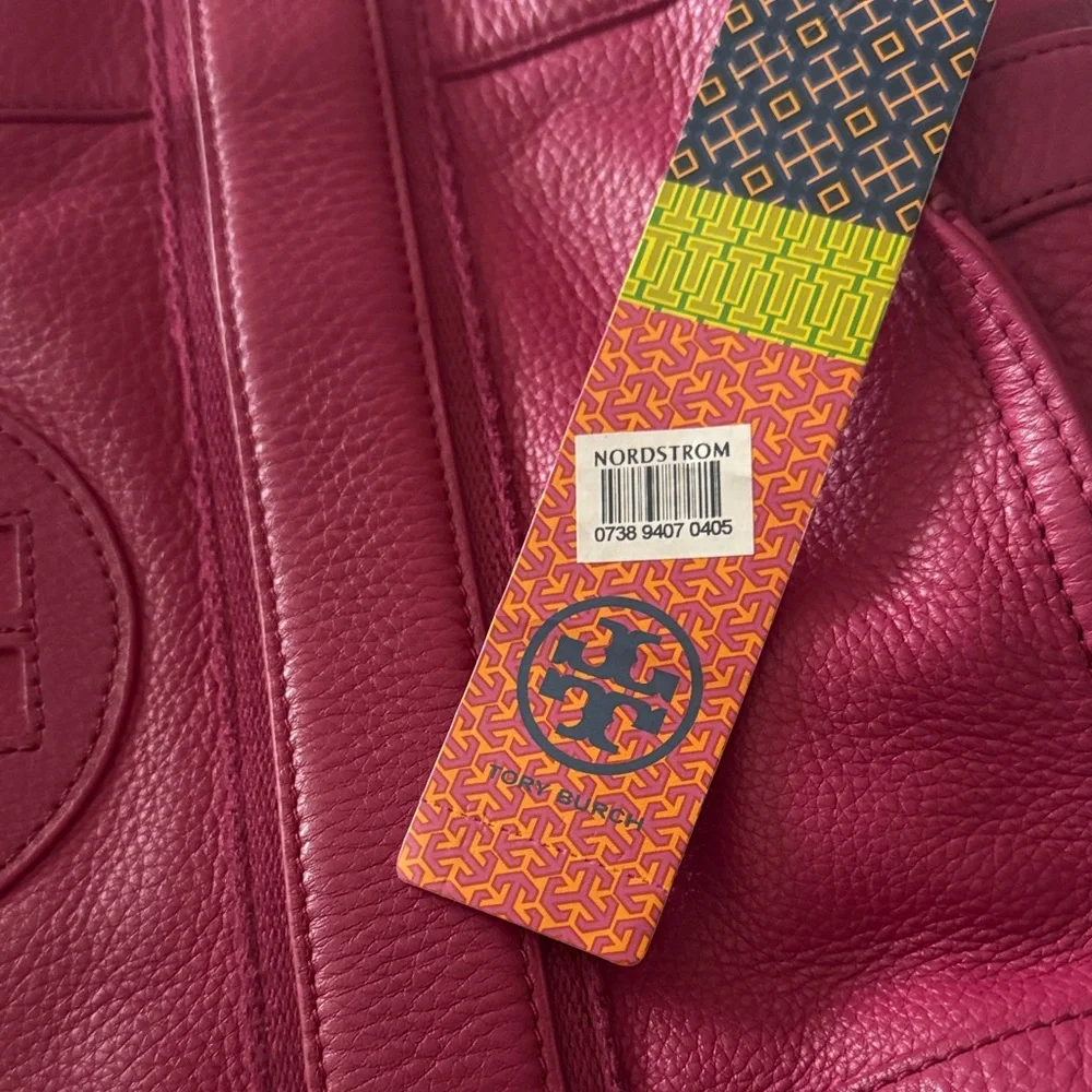 Tory Burch Fuchsia Leather Tote - Picture 4 of 16